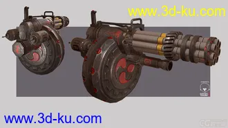 3D打印模型剑灵火炮兰武器的图片