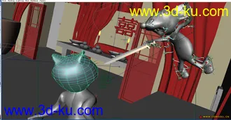 3D打印模型猫和老鼠，带贴图，500帧动画，灯光及镜头的图片