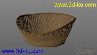 竹篮 WickerBasket   c4d模型的图片