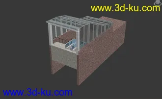 3D打印模型西安地铁口的图片