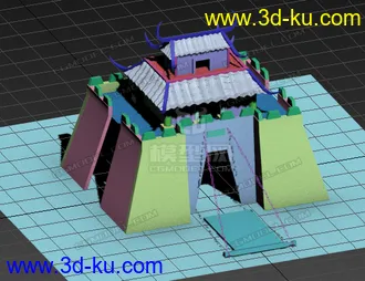 3D打印模型城楼的图片