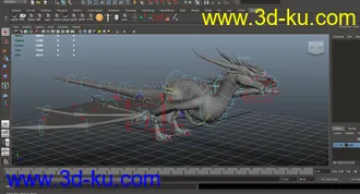 3D打印模型一条带翅膀的小蛇   带材质贴图  带绑定   带灯光文件的图片