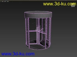 3D打印模型旋转门，写实，高精的图片