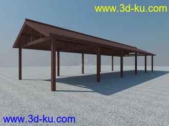 3D打印模型公园里的自行车棚的图片