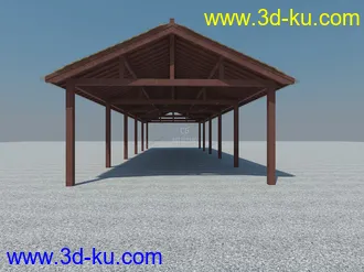 3D打印模型公园里的自行车棚的图片