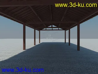 3D打印模型公园里的自行车棚的图片