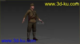 3D打印模型写实的二战日本兵的图片