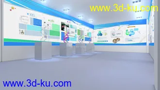 3D打印模型C4D室内场景-DNA链条独立制作的图片