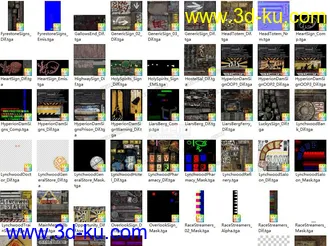 3D打印模型无主之地2场景建筑门头广告牌的图片