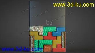 3D打印模型俄罗斯方块的图片