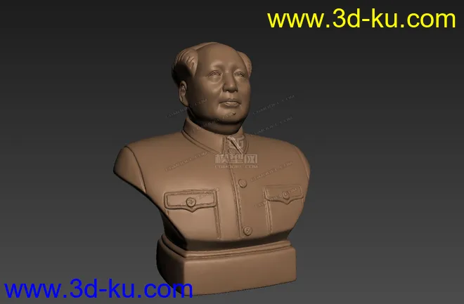 3D打印-毛泽东铜像-毛主席铜像模型的图片1