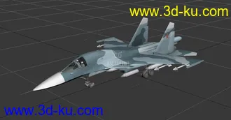 3D打印模型su34 战斗机的图片