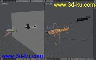 [blender模型] 低模小飞机的图片