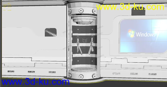 太空胶囊机舱模型的图片1