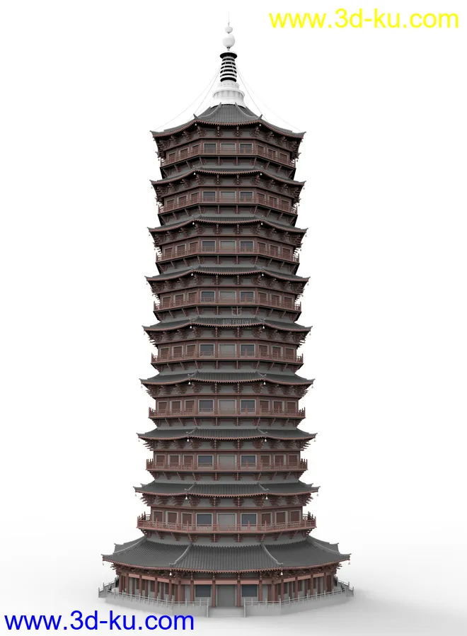 一个九层塔模型的图片1