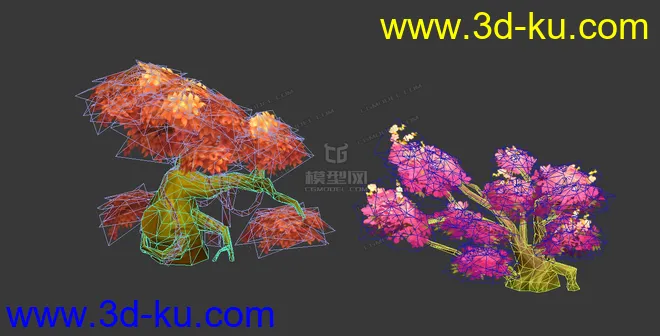 枫树桃树模型的图片2