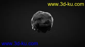 3D打印模型太空陨石 meteorolite  C4D的图片