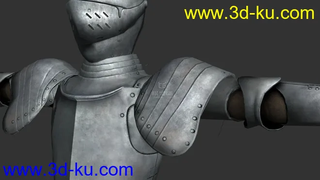 欧洲骑士，板甲，罐头骑士，盔甲男模型的图片1
