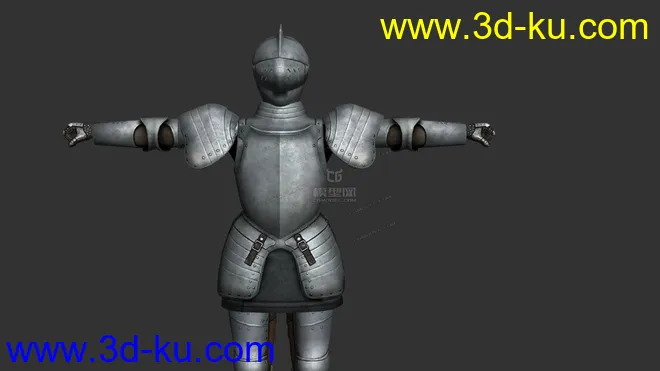欧洲骑士，板甲，罐头骑士，盔甲男模型的图片2