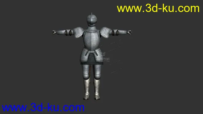 欧洲骑士，板甲，罐头骑士，盔甲男模型的图片4