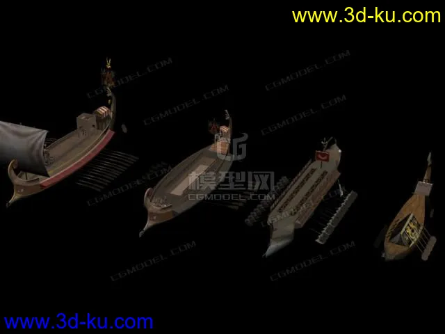 4条战船模型的图片2