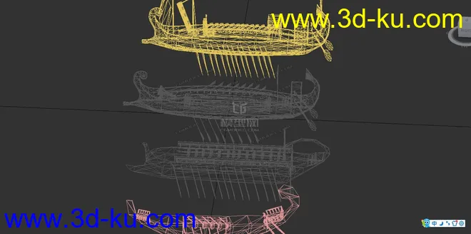 4条战船模型的图片1