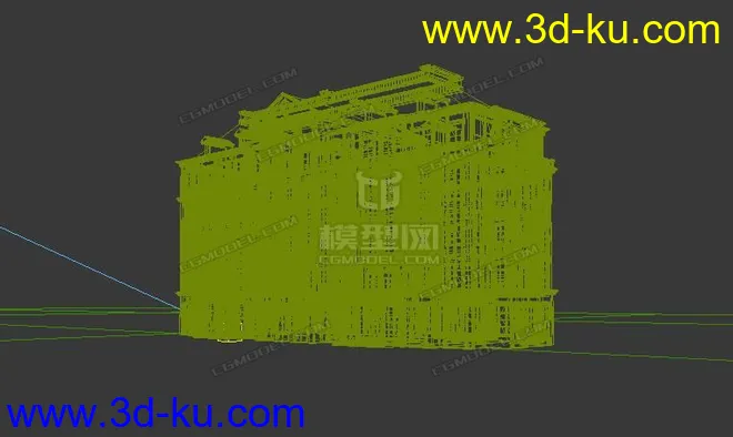一个欧式住宅模型   有贴图的图片3
