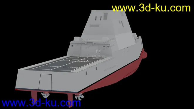 【原创】美军DDG-1000朱姆沃尔特号驱逐舰模型的图片3