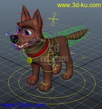 3D打印模型卡通小狗的图片