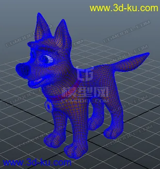 3D打印模型卡通小狗的图片