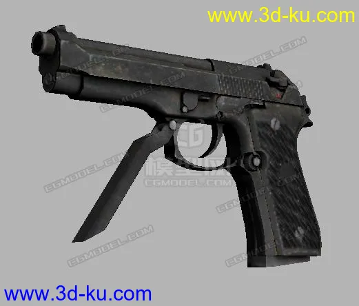 M93R手枪 BF4破解模 带法线模型的图片1