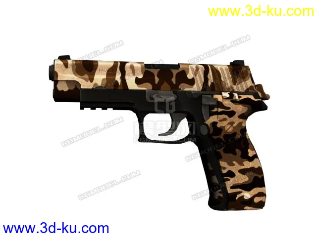 P226手枪 多迷彩 带法线模型的图片3