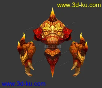 3D打印模型《天堂》agathion_fire 火元素 火怪的图片