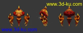 3D打印模型《天堂》agathion_fire 火元素 火怪的图片