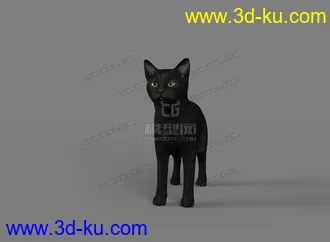 3D打印模型黑猫 black cat的图片