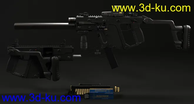 冲锋枪  KRISS  步枪  子弹盒模型的图片5