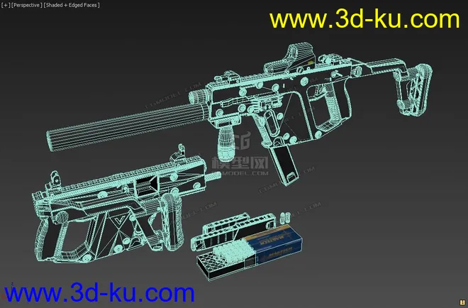 冲锋枪  KRISS  步枪  子弹盒模型的图片8