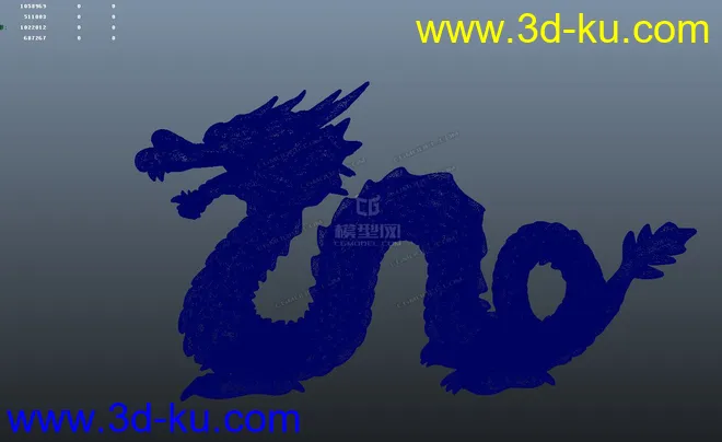 龙3D打印模型百万面，写实龙雕塑的图片2