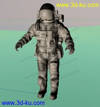 3D打印模型宇航员 c4d  fbx 格式的图片