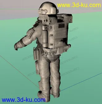 3D打印模型宇航员 c4d  fbx 格式的图片