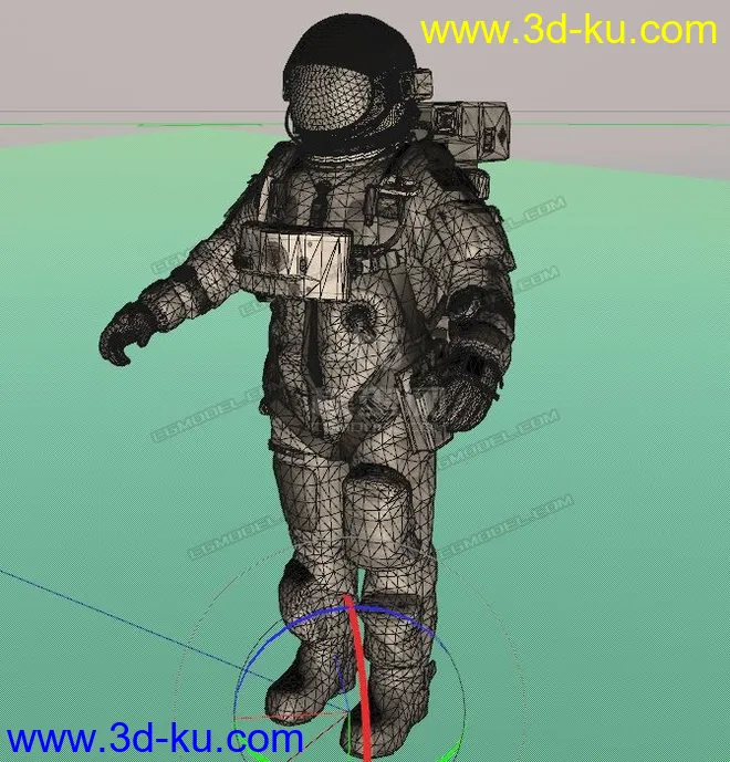 宇航员 c4d  fbx 格式模型的图片3