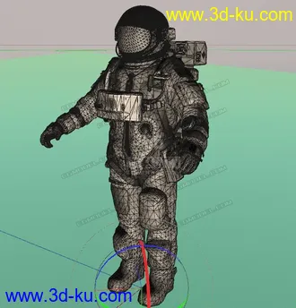 3D打印模型宇航员 c4d  fbx 格式的图片