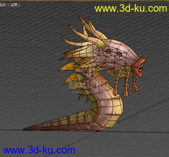 3D打印模型低模 卡通  沙虫 虫子的图片