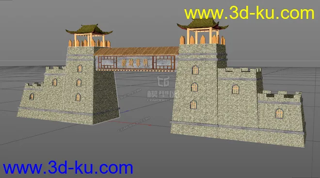 古代城门模型的图片1