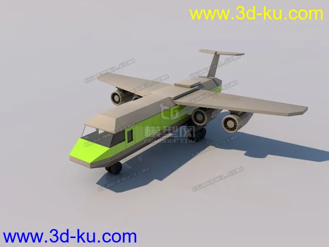 飞机 玩具飞机 lowpoly模型的图片1