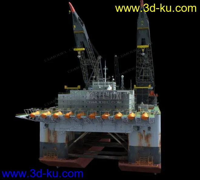海上钻井平台 起重机模型的图片4