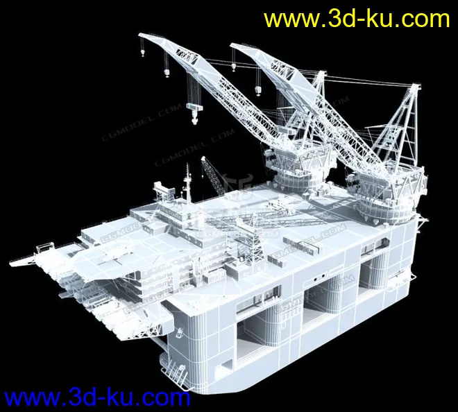 海上钻井平台 起重机模型的图片5