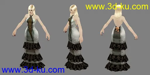 人类女婚纱 血族女婚纱模型的图片2