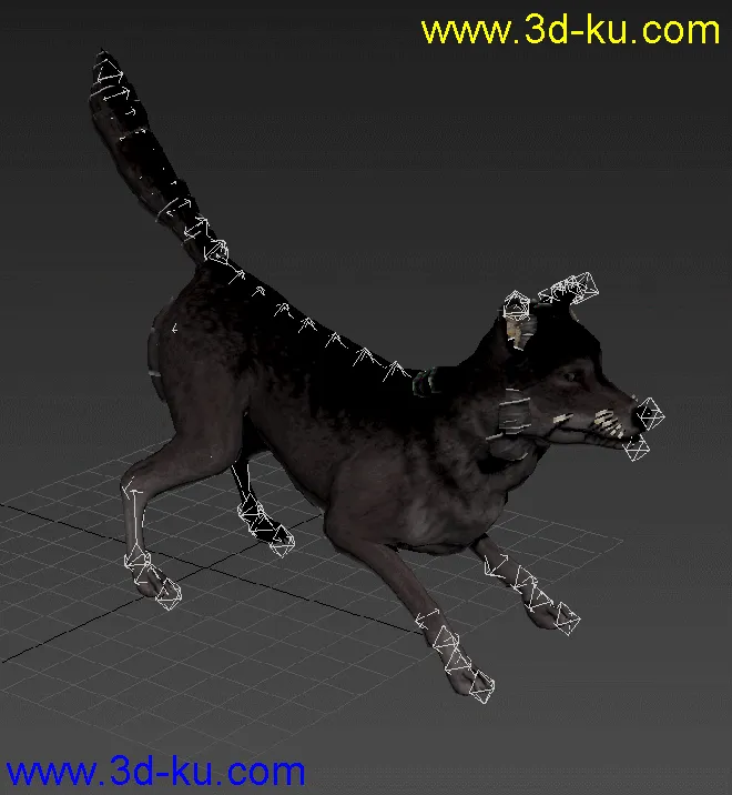 狗 模型 带动画 写实 狗叫的图片1