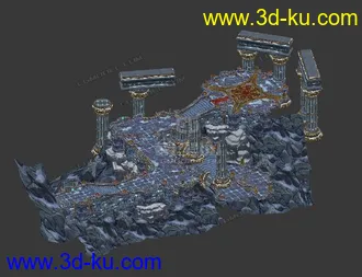 3D打印模型雪山场景的图片